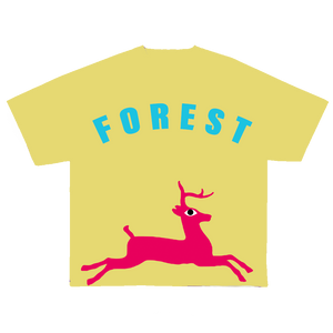 Charles Forest Yellow Summer Deer T- shirt